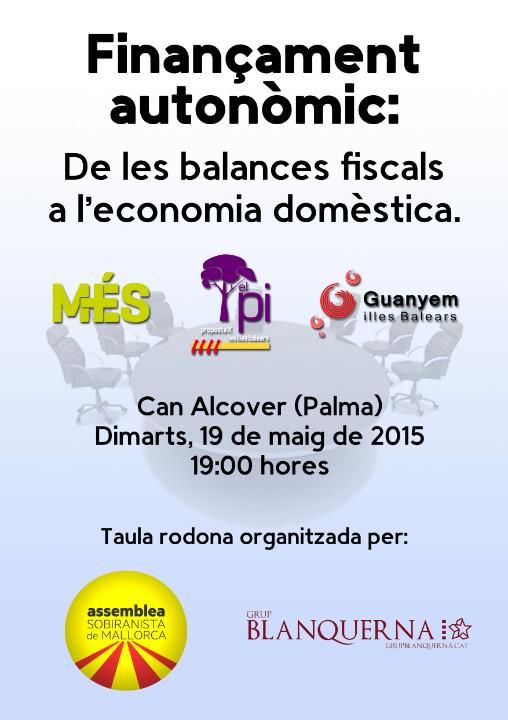 Dimarts 19 a les 19 hores hem organitzat una taula rodona amb <a href="/MESperMallorca/">MÉS per Mallorca</a>, <a href="/elPi_IB/">El Pi-Proposta per les Illes Balears</a> i <a href="/guanyemlesIlles/">Guanyem IllesBalears</a>. No falteu