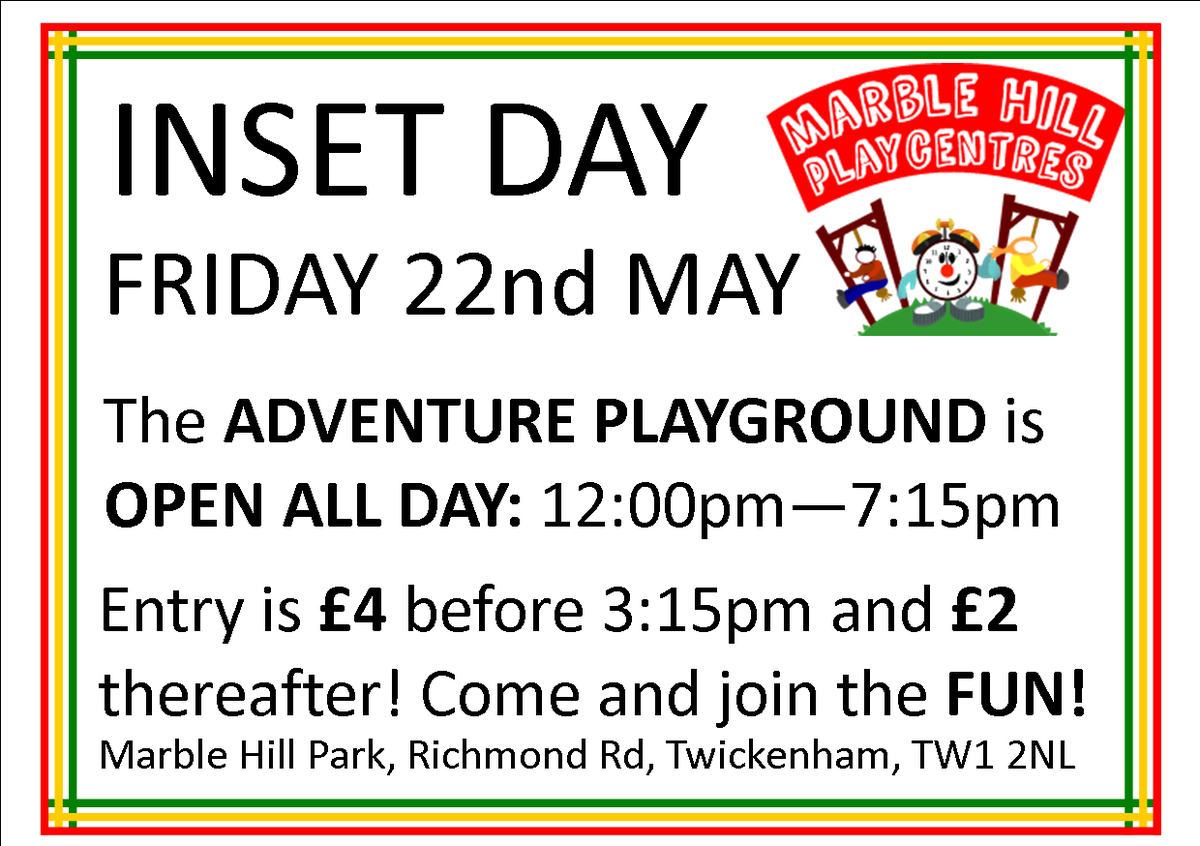 MarbleHillAP's tweet photo. Inset day on Friday? Not sure what to do with the kids? We're here to help! http://t.co/g85Zyrv2bE