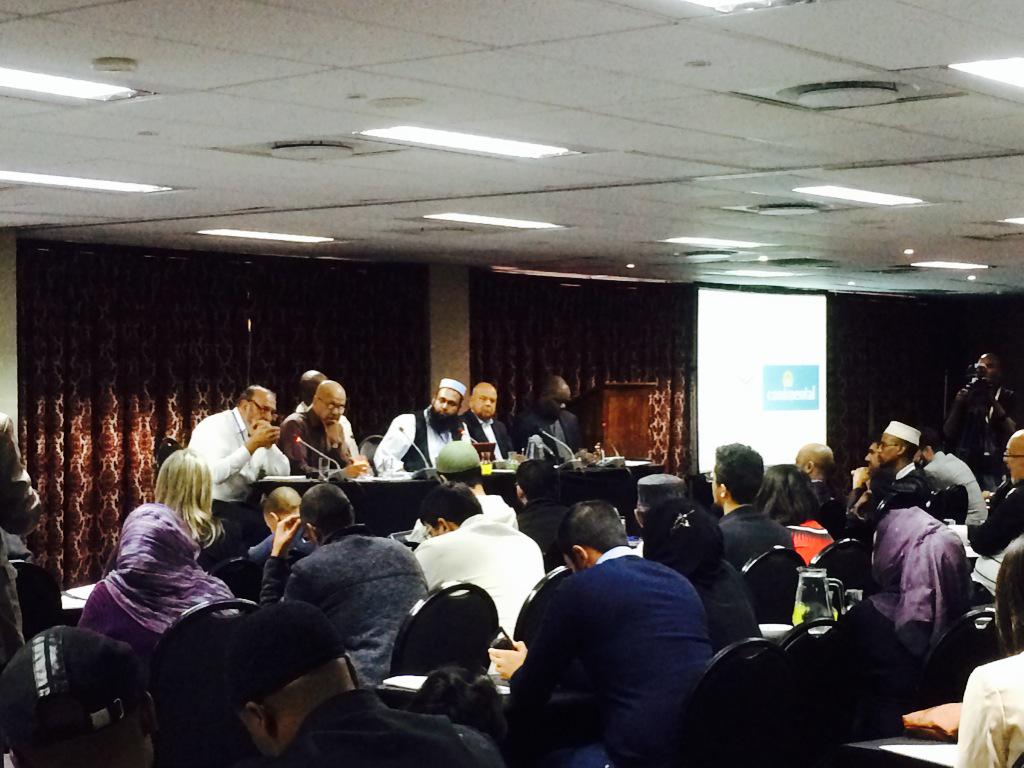 Africa4Pal's tweet photo. UJ Professor & BDS SA Board Member @FaridEsack speaking at #Mscs2015 Panel with Minister Pravin Gordhan and others http://t.co/dUBfBLrmdp