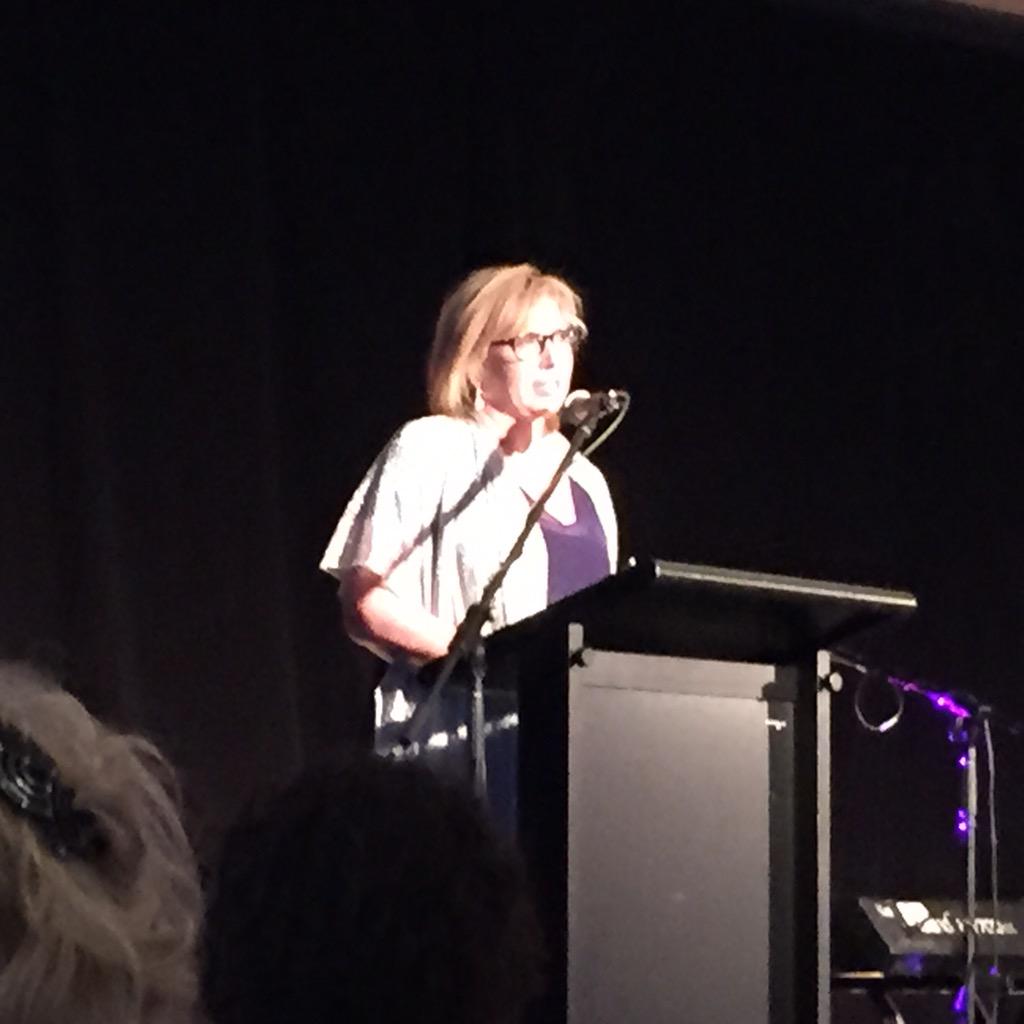HerCanberra's tweet photo. "I speak for all the women who have no voice." Rosie Batty speaking at the Domestic Violence Crisis Centre Ball. http://t.co/YaAHw3T8rA