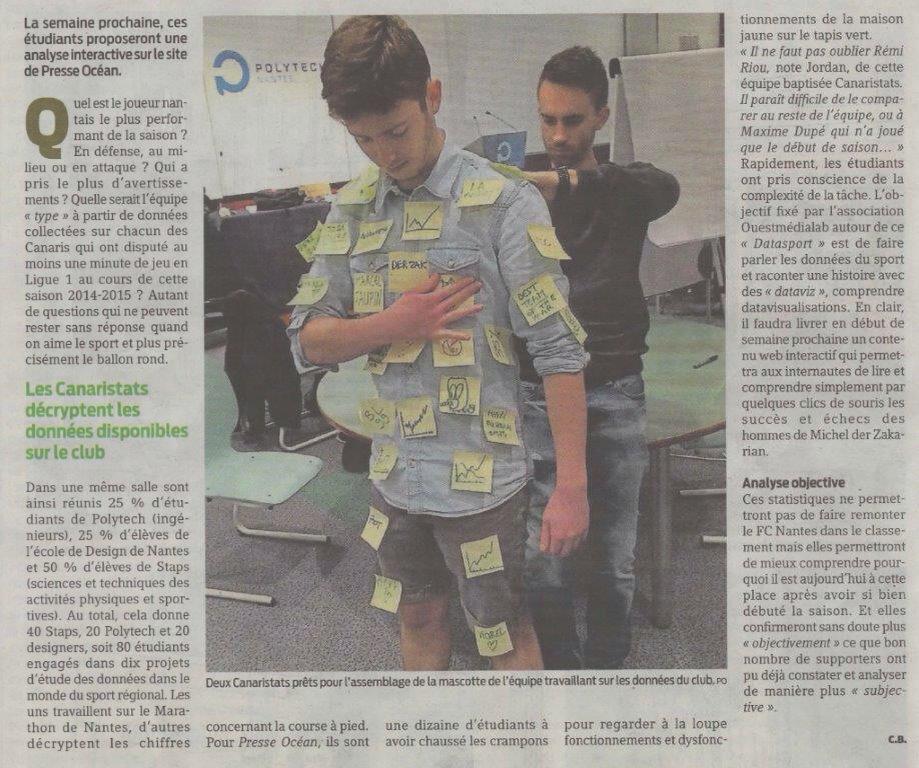 KTnuggets's tweet photo. @TomChauvat ce BG à #DATASPORT dans @presseocean d'aujourd'hui. #credible #HYBLAB http://t.co/I86CqqkmjE