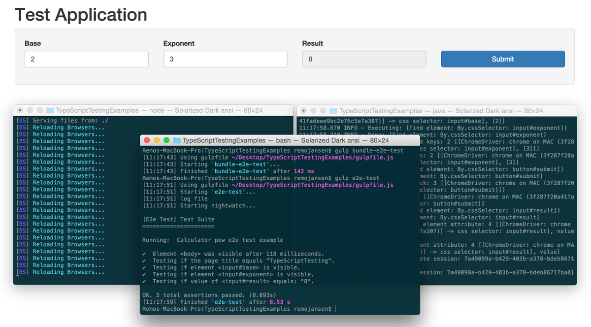 RemoHJansen's tweet image. #TypeScript testing with #gulpjs #karma #phantomjs #selenium #nightwatchjs #mocha #chai #sinon bit.ly/1d5S6jY