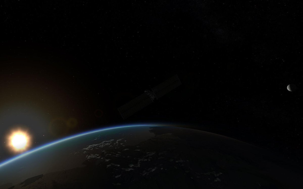MrKoldMC's tweet photo. Lever de soleil. On se sent tout petit! @KerbalSpaceP http://t.co/sVoE5l2B0H
