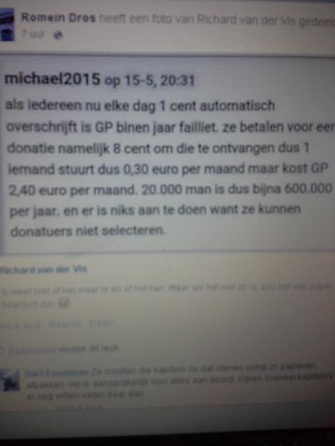 Ach ook een kleine moeite ........ en je doet de wereld een groot plezier.