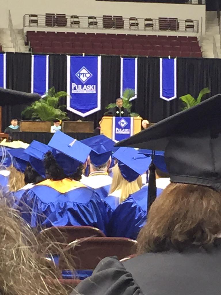 ItsDrKristine's tweet image. A terrific perspective of amazing students #PulaskiTech #paralegals at Spring 2015 #graduation