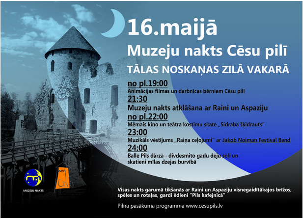 Cesis_lv's tweet image. Ņem līdzi ģimeni un draugus - tiksimies Muzeju naktī @Cesis_lv pilī :) #MuzejuNakts