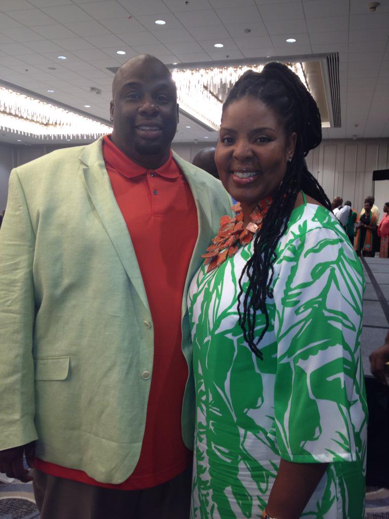 FAMUNationalAA's tweet photo. Die-hard Rattlers @TomiaAustin and husband give $5K to @FAMU_1887 ! #famunaa2015 http://t.co/JQDKHv99N8