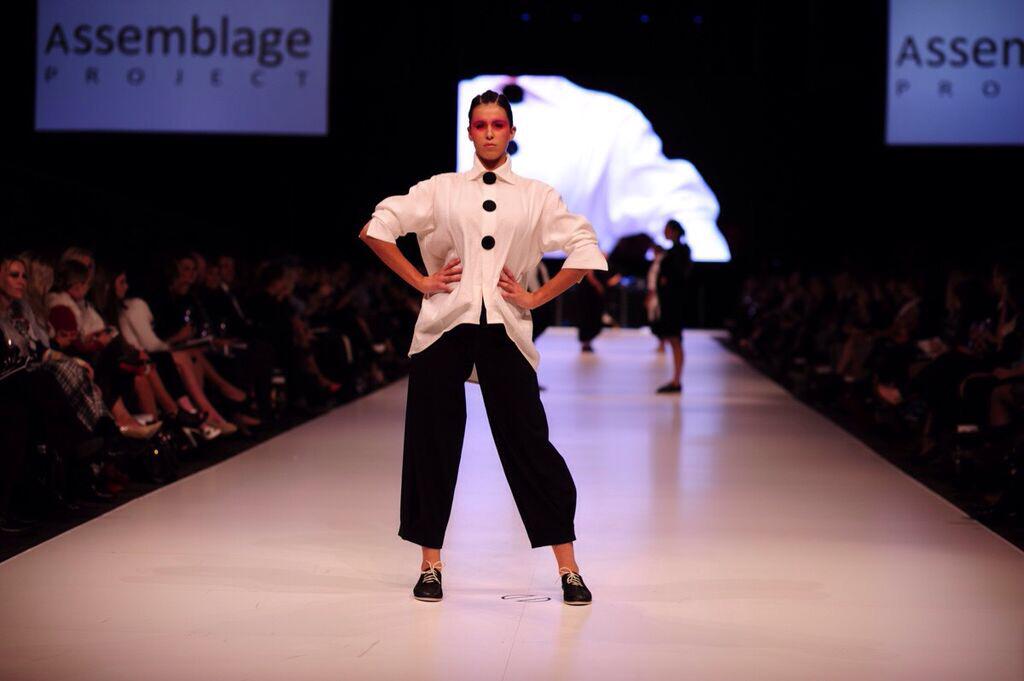 Fashfest's tweet photo. Black and white from #AssemblageProject - #Fashfest http://t.co/18HryyaLW4