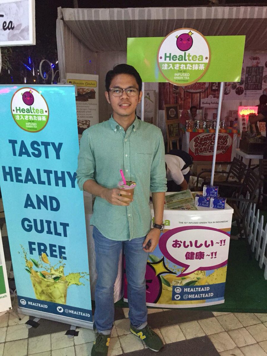 rizkysf's tweet photo. Must try infused green tea! Soo refreshing :D @healteaid http://t.co/iFlCOfOh43