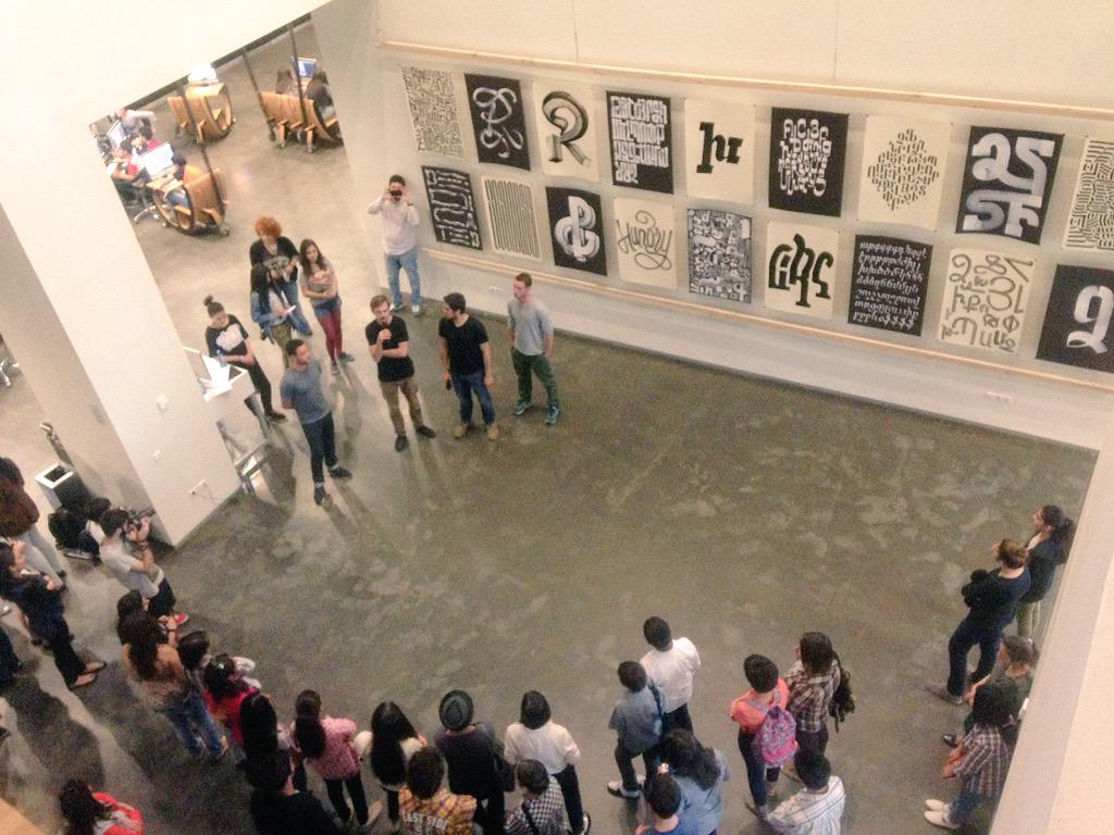 tumocenter's tweet photo. The #HighOnType exhibition is officially open! Thanks to @Vormplatform @Guidodeboer1 #Typography #type #design http://t.co/5ihdQoaiKp
