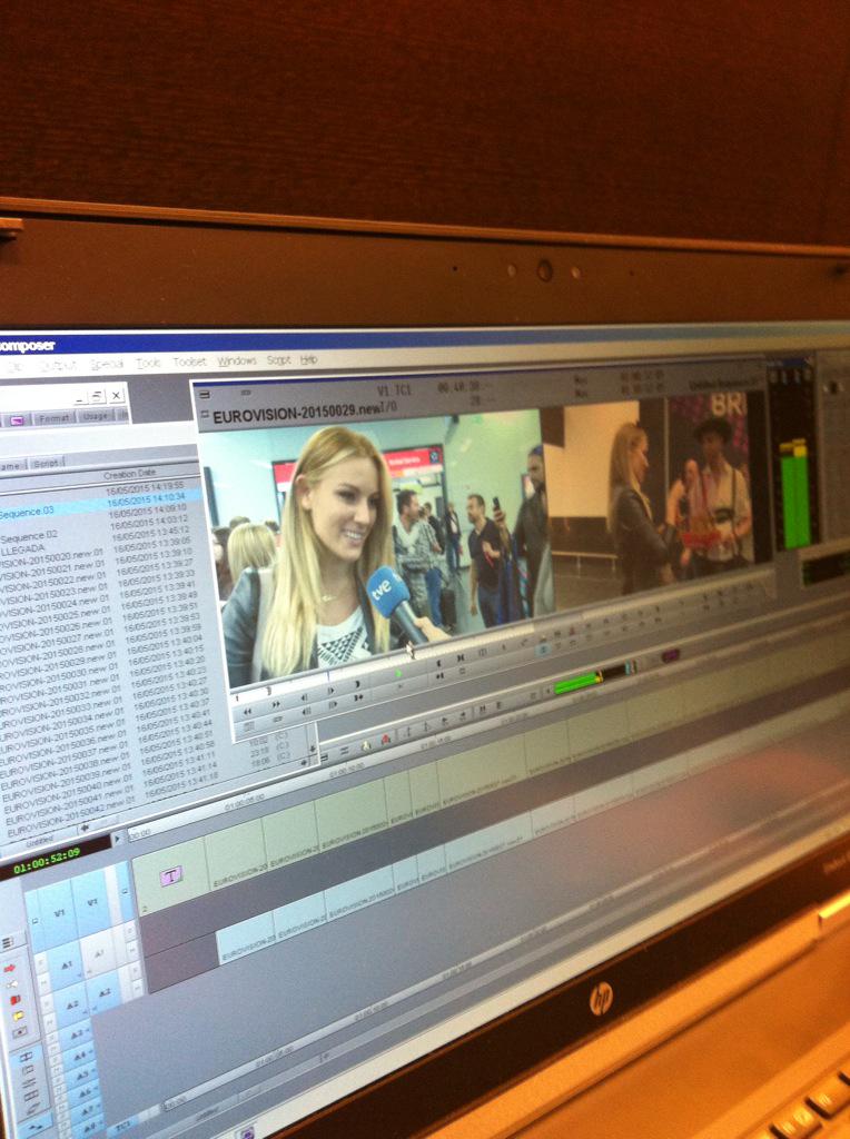 evamora2110's tweet photo. Trabajando a tope para contar todo lo q pase en #Eurovision @telediario_tve #GoodbyeEdurne @Edurnity @GiuseppeDiBella http://t.co/2Ph4YY1y2I