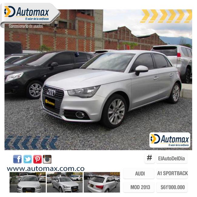 Automaxusados's tweet image. El increíble #AutoDelDía, un Audi A1 modelo 2013, color plata hielo con motor de 1400 centímetros cúbicos.