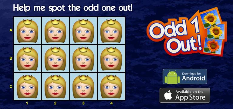 tasneem_cnpp's tweet image. Retweet this if you can spot the answer on this level of #Odd1Out! Odd1OutApp.com