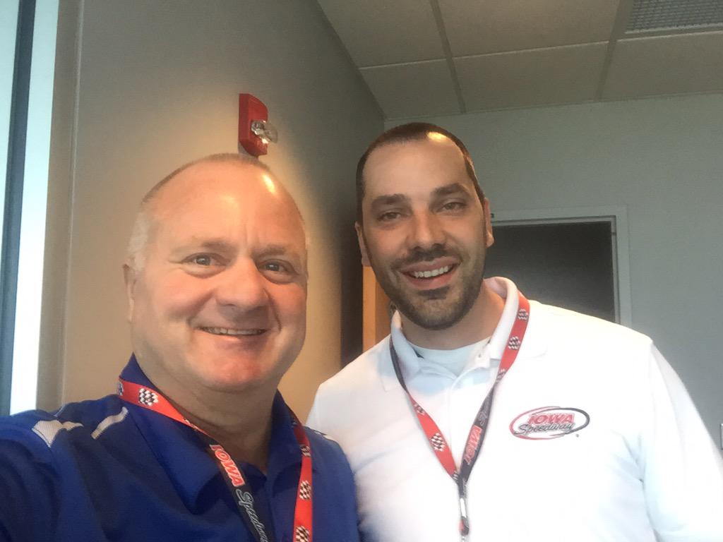 LouRocks1's tweet photo. Heading to @iowaspeedway this weekend? You MIGHT recognize the New Voice you HEAR!๐๐๐ #BackBehindTheMic http://t.co/D06MDhILFM