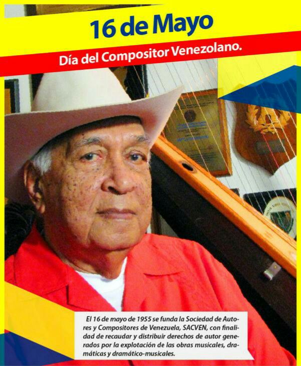 📝 #16Mayo Hoy es Día del Compositor venezolano.