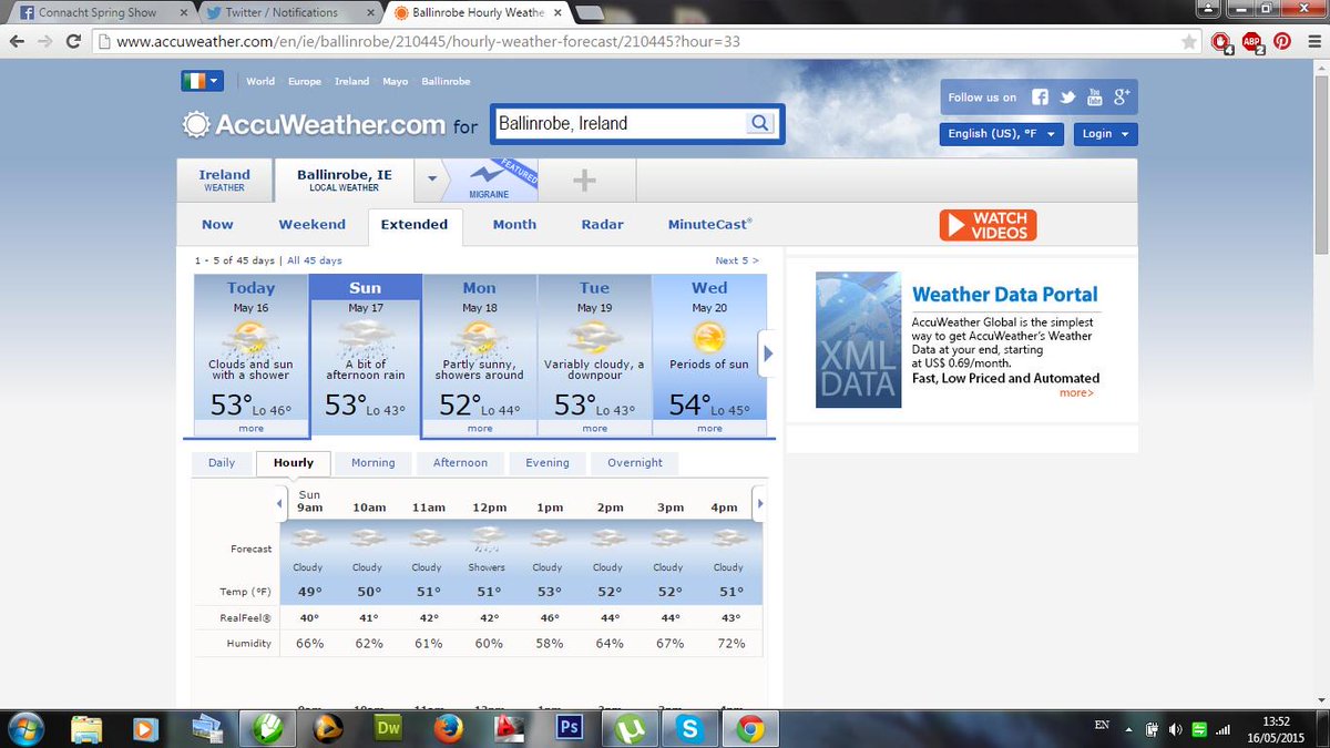 conspringshow's tweet photo. Good NEWS...the rain isn't arriving until tomorrow evening so it will be cloudy but DRY all day...woohoo #1daytogo http://t.co/bi45zRw4eJ