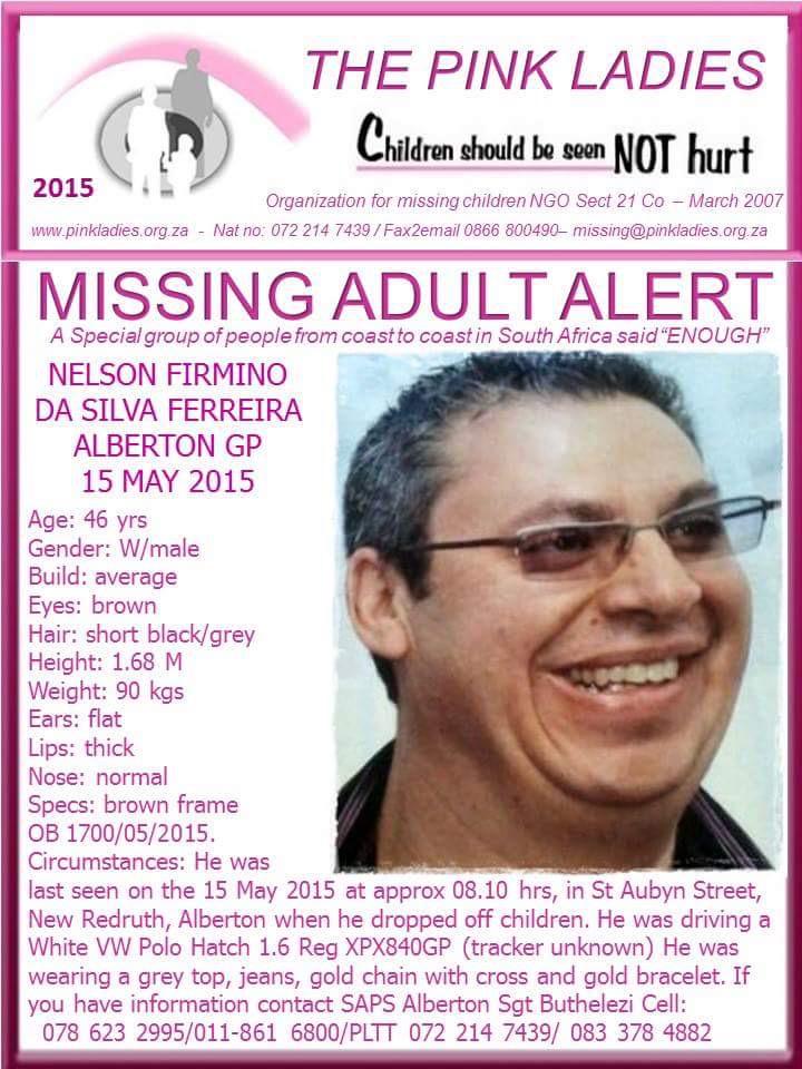 FaizelPatel143's tweet photo. Missing Adult alert @Abramjee @CrimeLineZA @ewnupdates #MissingPerson http://t.co/FIKbQiGFDQ