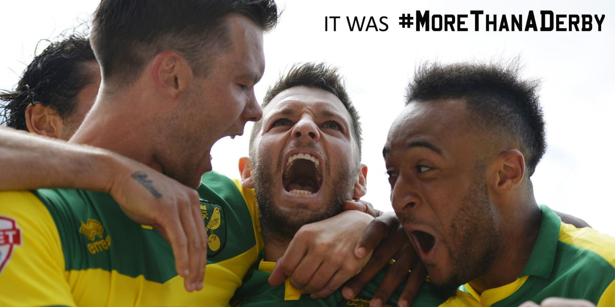 NorwichCityFC's tweet photo. WE'RE GOING TO WEMBLEY! #MoreThanADerby #OTBC http://t.co/RGlce7EY5e