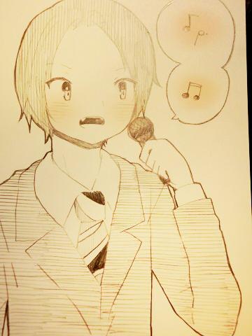 naochan15121's tweet photo. 横尾さんお誕生日おめでとうー！ステキな1年になりますように…＊
時間無くて絵が描けなかったので、だいぶ前に描いたらくがきを…φ_(:3｣∠)_
#横尾渉生誕祭 http://t.co/g3IgWVva96