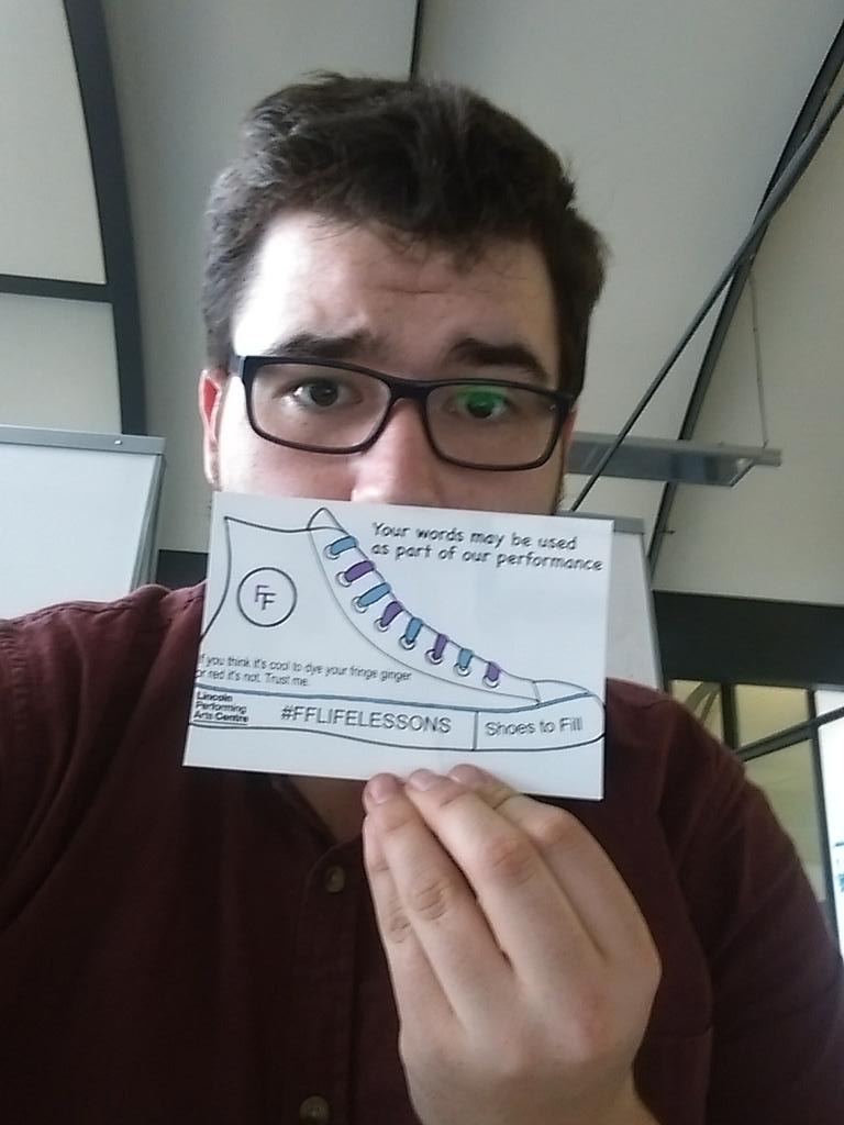OJSLCFC's tweet photo. #FFLIFELESSONS Wear baggy jeans in rehearsals or run the risk of them ripping right down the middle. http://t.co/piE5iV9QDD