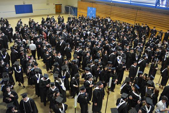 AssumptionUMA's tweet image. #ACClassof2015 gathers in The Plourde prior to #AssumptionCollege 98th Commencement Ceremony.