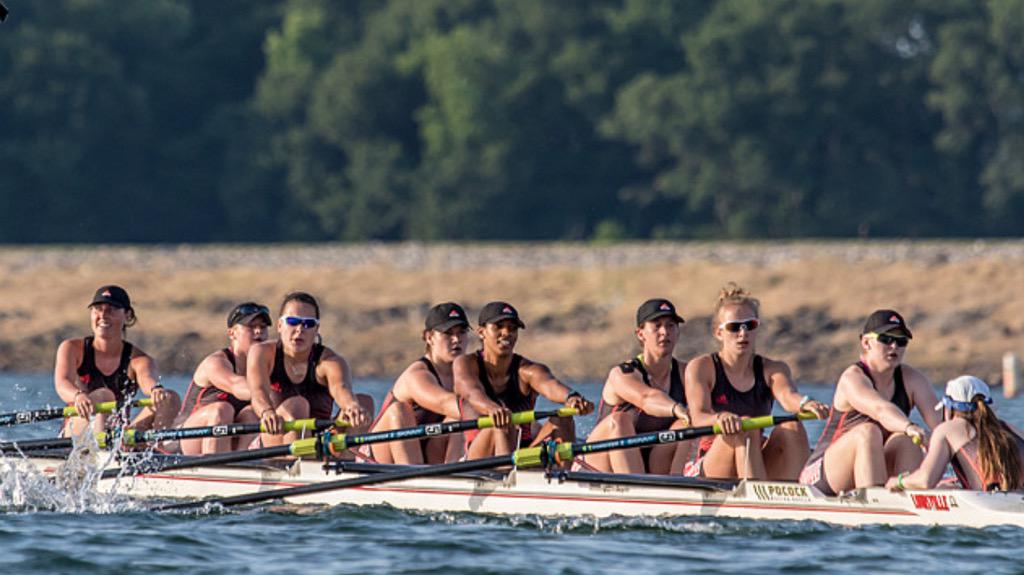 LouisvilleROW's tweet photo. Second place for the 2v8! An incredible race and keeping the pace strong! #GoCards #accfirsts http://t.co/ueF1T2a3DG