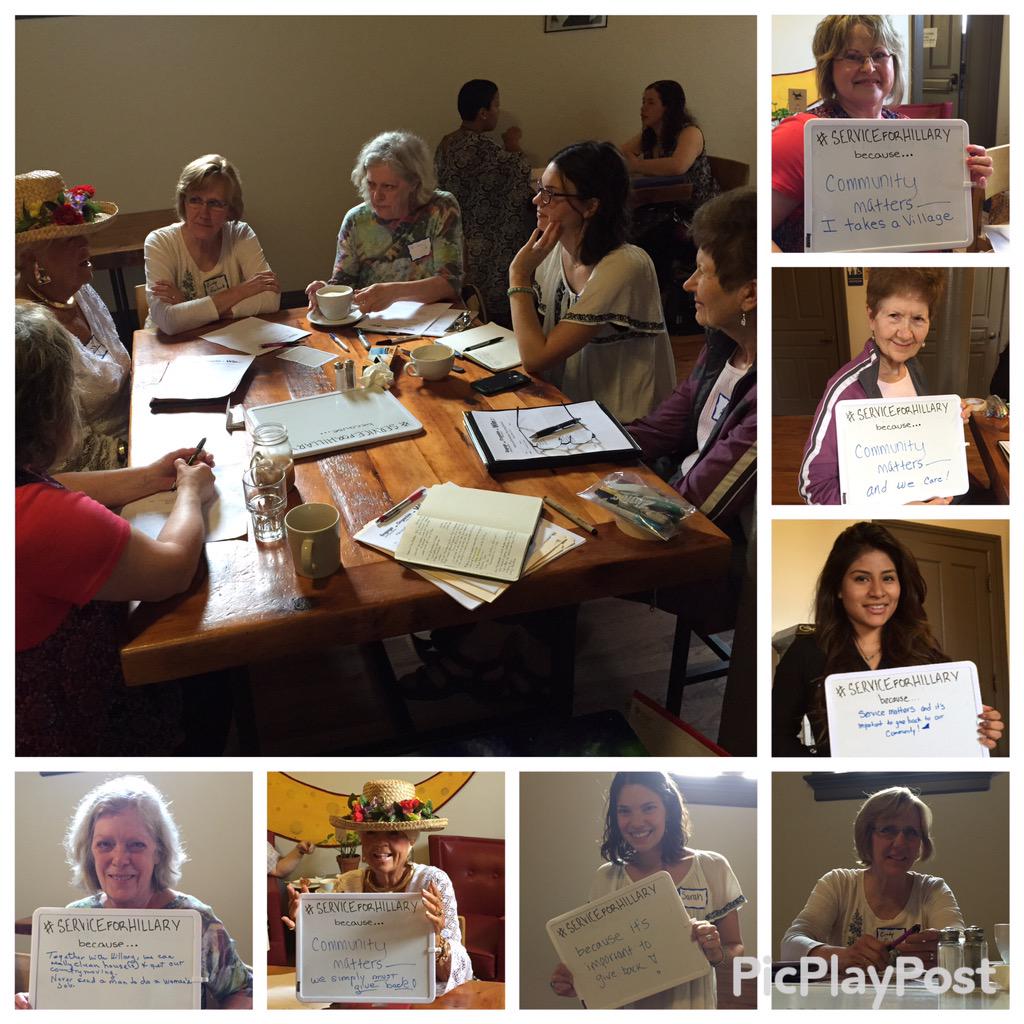 DianaBonete's tweet photo. #ServiceForHillary b/c community matters and it's important to give back. So many projects coming soon. Stay tuned! http://t.co/LW1y2Kl9kO
