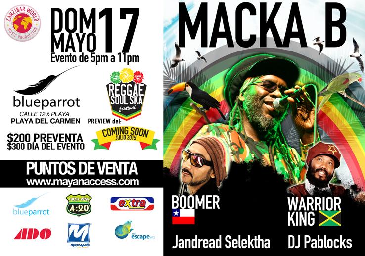 ZanzibarWMP's tweet photo. ÚLTIMO DÍA de PREVENTA. Aprovechen, que mañana vamos a disfrutar de @MAckaB en #PlayaDelCarmen http://t.co/nbYc1yJQY4