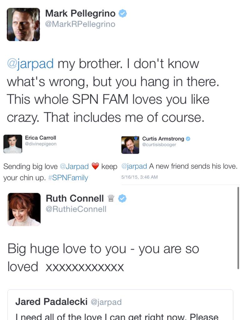 Kat_2165's tweet photo. God bless this cast. @jarpad #supernatural #JIBCON #AlwaysKeepFighting http://t.co/AdUxzGcxM3