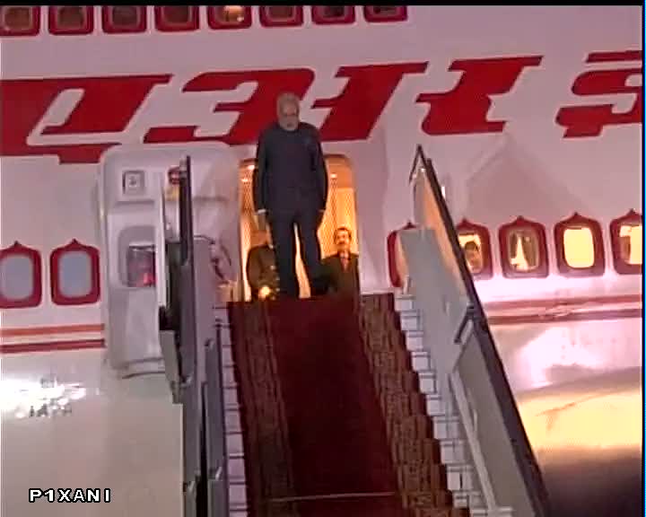 ANI's tweet photo. PM Narendra Modi arrives in Ulaanbaatar, Mongolia #ModiInMongolia http://t.co/10IEfN5wHs