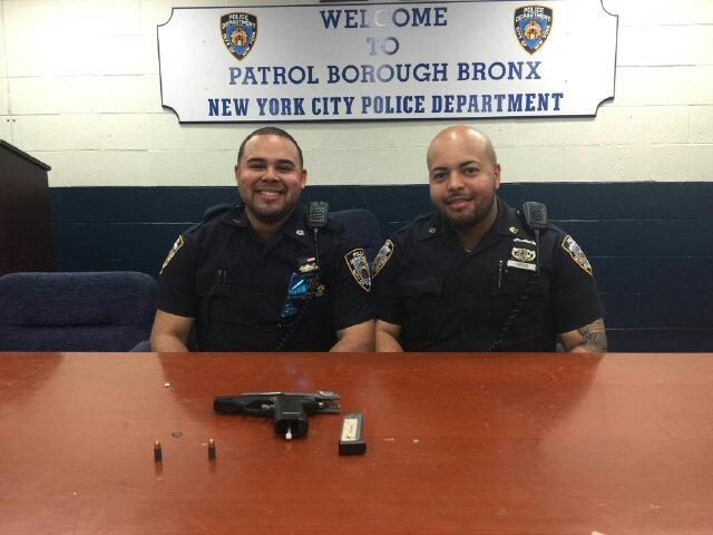 NYPD48Pct's tweet photo. #48pct Great Job! by PO Montesino & PO Vargas apprehending an armed perpetrator who just shot a man. http://t.co/sAFjNDqx6q