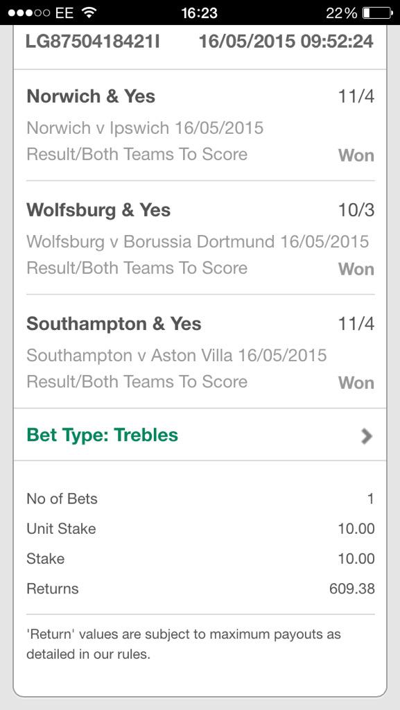 Footy_Tipster's tweet image. YESSSSSSSSSSSSSSSS!!!!!!!!

Come on, worth a RT that! 💰💰💰💰