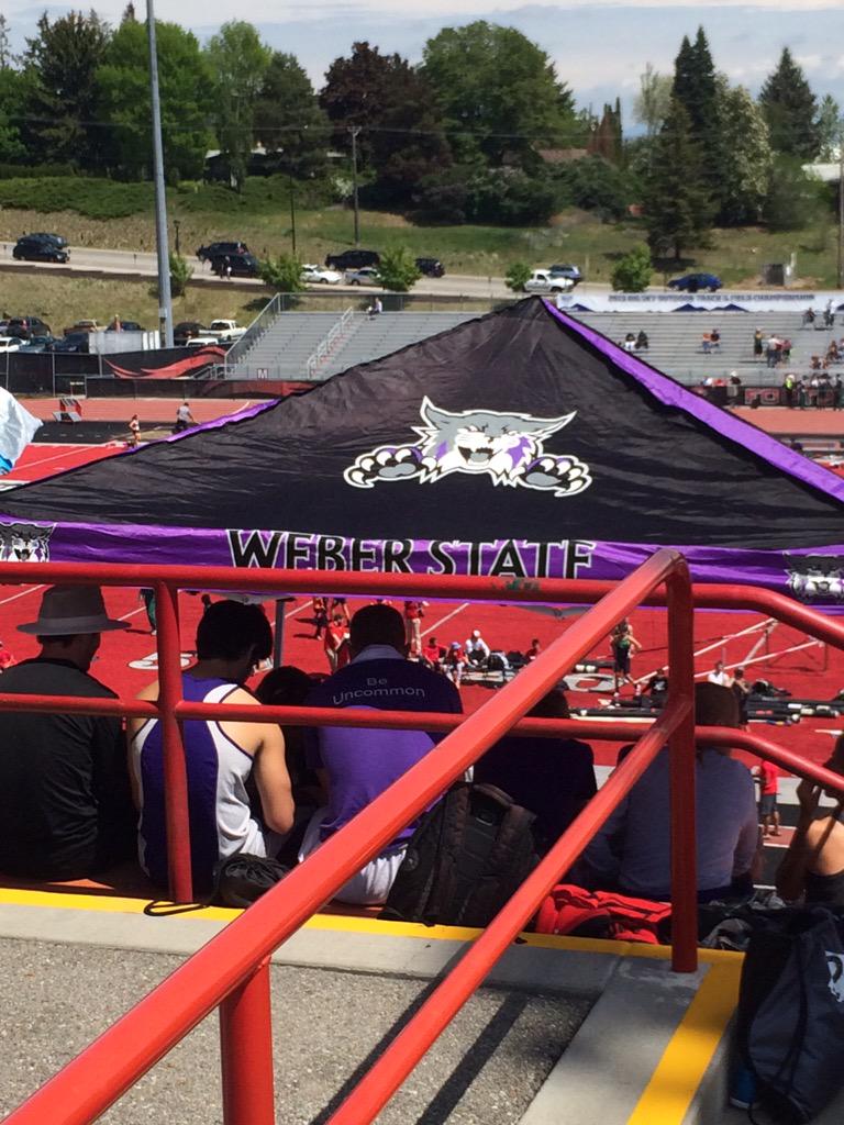 Finally a tent, presumably stolen from <a href="/weberstate/">Weber State Athletics</a> football.