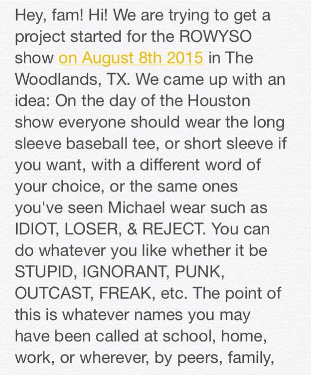 Mockingjay01_'s tweet image. Hey, fam! Can you take a look at this for the Houston show? #ROWYSO #ROWYSOHouston #ROWYSOHoustonProject #ROWYSOTour
