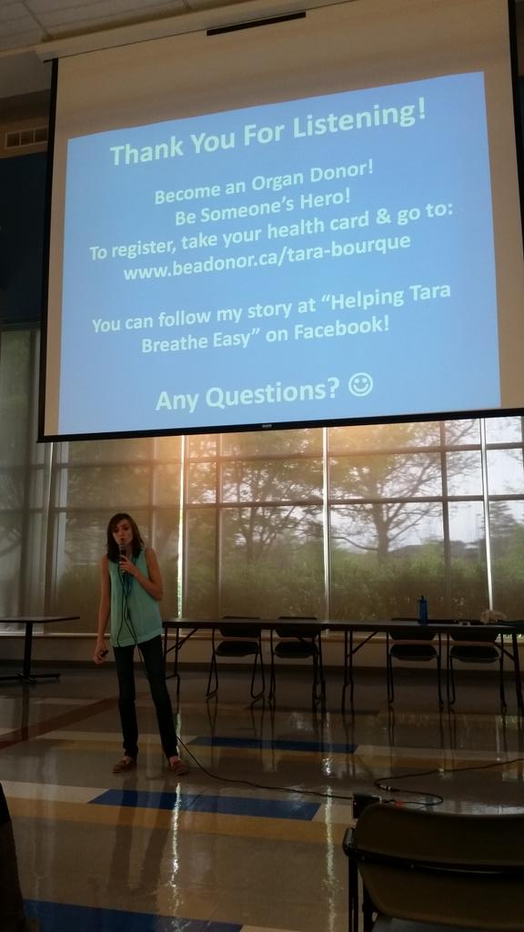 SAVPExternal's tweet photo. @tarrabrq at #Shinecon2015 #AWorldWithoutCF 
become an organ donor, save lives. 
Remember to live life to the fullest http://t.co/1TJf1blmqb