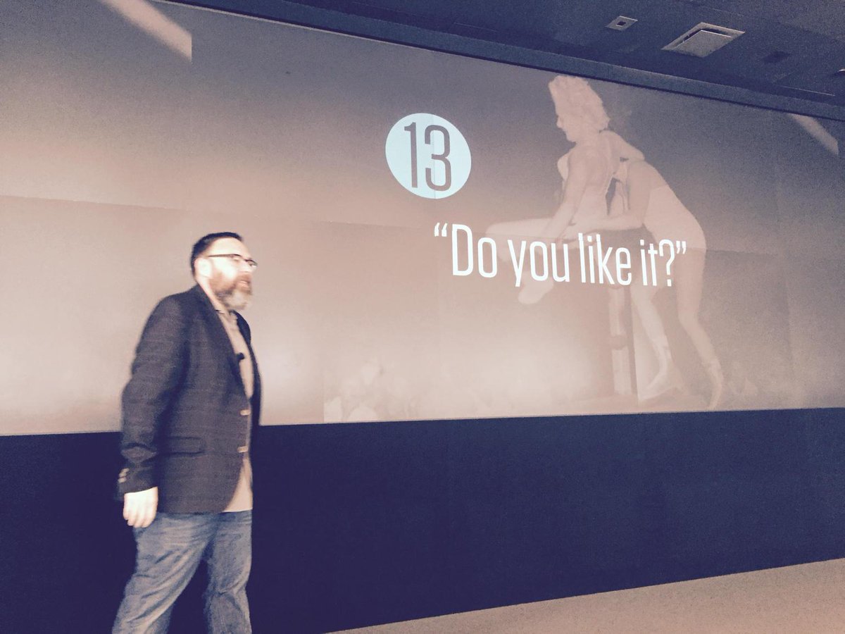 jcoronado1's tweet photo. The absolute worst question a designer can ask a client. Do you like it? #sellingdesign #ixd15 @monteiro http://t.co/6vOTxjPG31