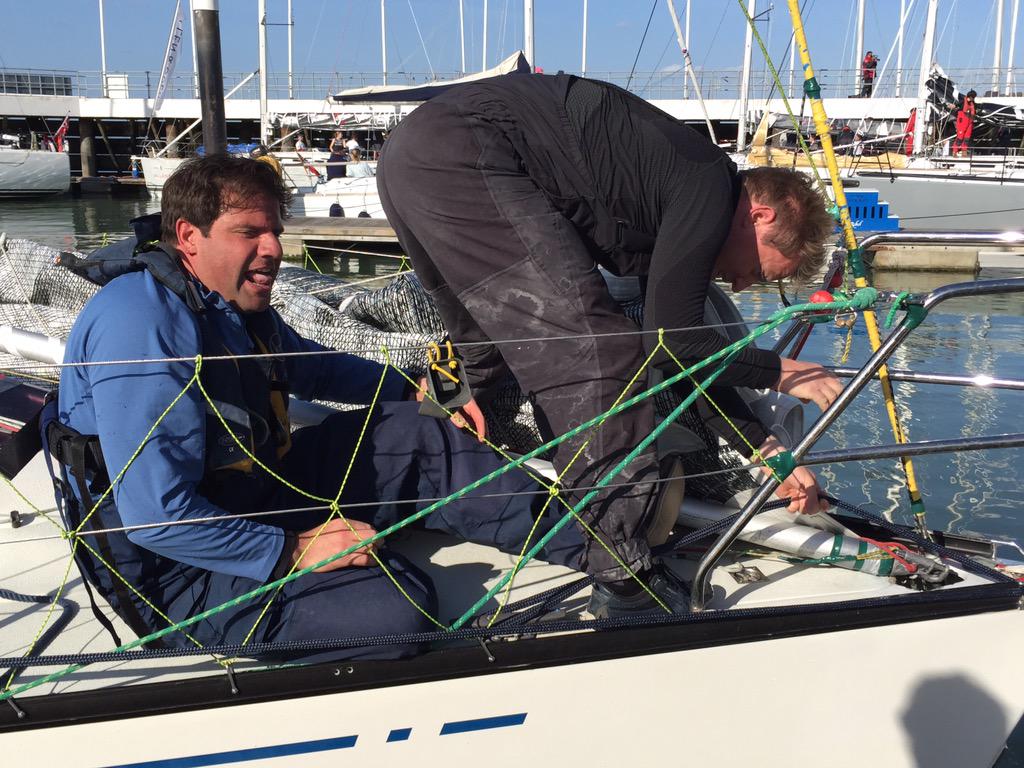 Interesting mooring technique! 😉 #LegalCup