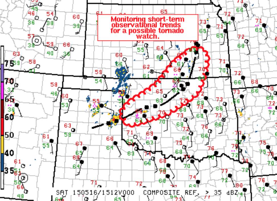 Tornado watch coming soon over parts of W/N OK to SKS! Severe wx outbreak about to begin. Live tvnweather.com/live