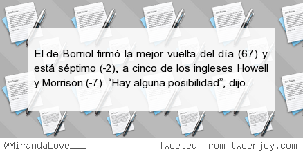 MirandaLove___'s tweet photo. #teamfollowback Sergio García calibra su putt y se vuelve a meter en la lucha http://t.co/DJxI9oULyD http://t.co/ipTDzJp3yJ