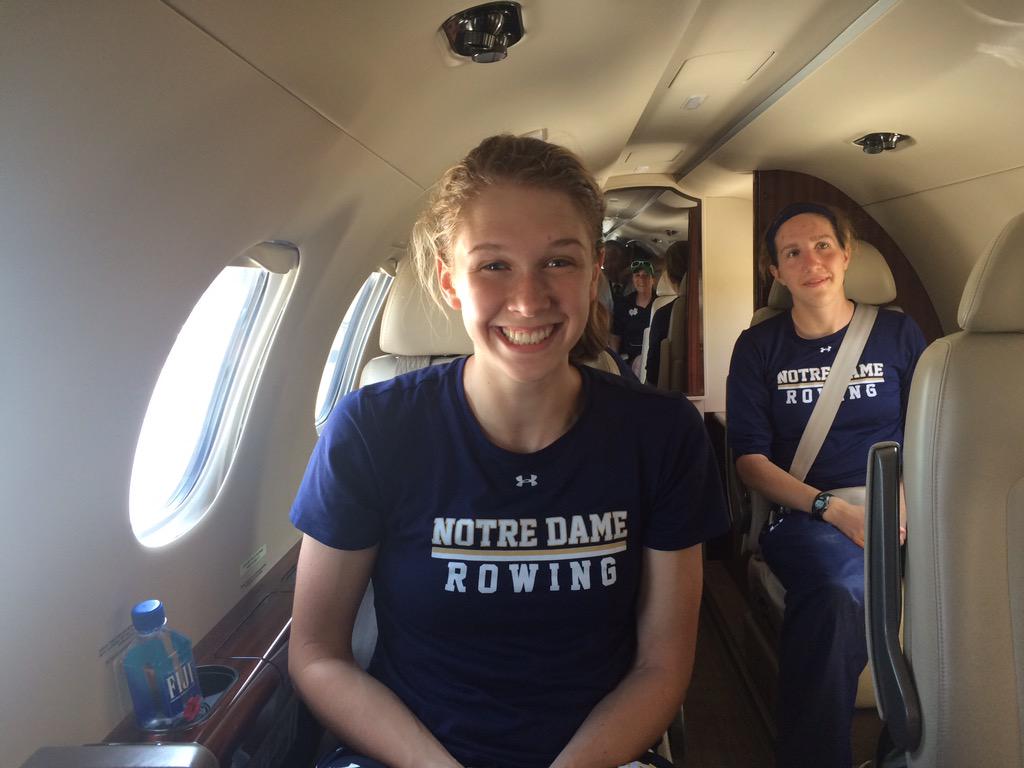 FightingIrish's tweet photo. Anna Kottkamp's itinerary:

Sat.
🚣8:15am: 2nd @ ACCs
✈️10:15am: Board University Jet

Sun.
📚9 AM: Valedictory Speech http://t.co/3QtCKcdjIB