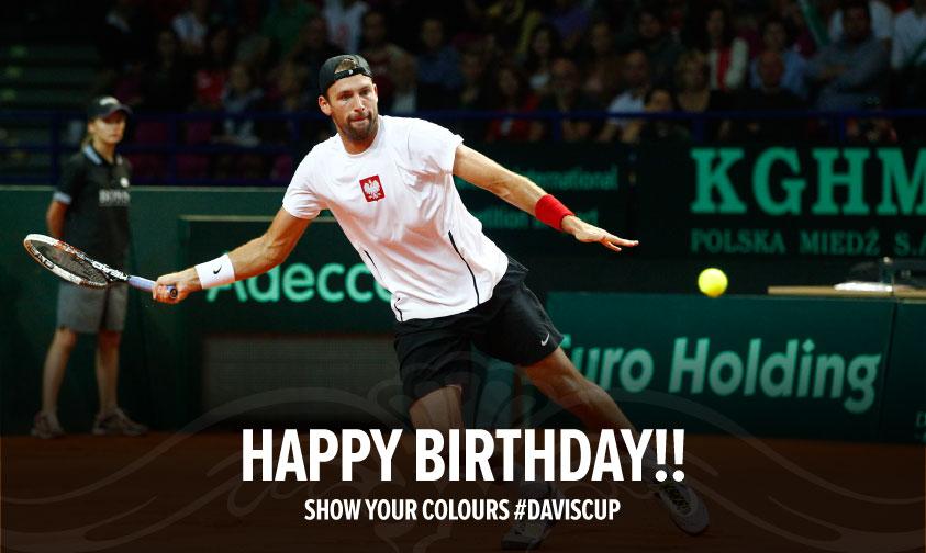 Happy Birthday Lukasz Kubot! Lukasz has played 23 ties for Poland and has a 24-10 win-loss record! 