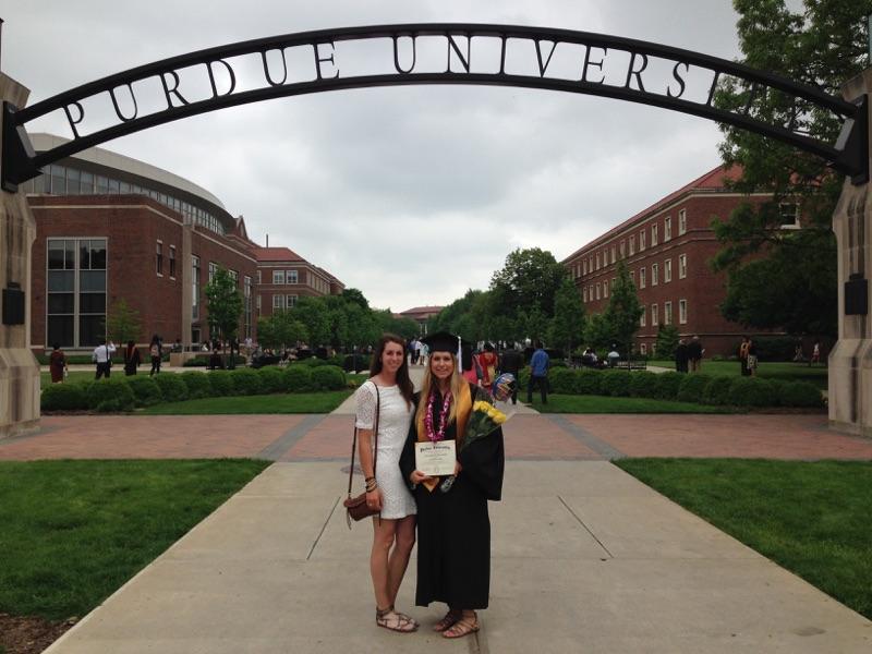 PurdueSoftball's tweet photo. It's official, @Almondjoy_Alex is a Purdue graduate. @smashley_4 will also graduate later this yr. # alumni #boilerup http://t.co/dE5X0J8o37