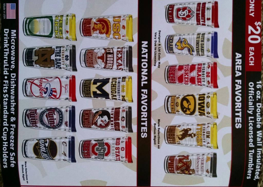 tobycrowSD's tweet photo. BV Baseball fundraiser hot/cold tumblers $20 most college &amp; pro teams (no NFL) + special BV Lynx option! Interested? http://t.co/RQiR7oxTkf