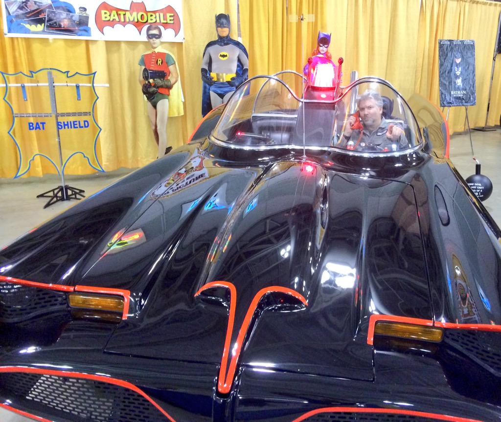 ThatChrisGore's tweet photo. They let me sit in the @66Batmobile @DoACBC. I sat in the Batmobile! I'm never washing my butt. #ACBC2015 #ACBC http://t.co/pB0z6xT1o2