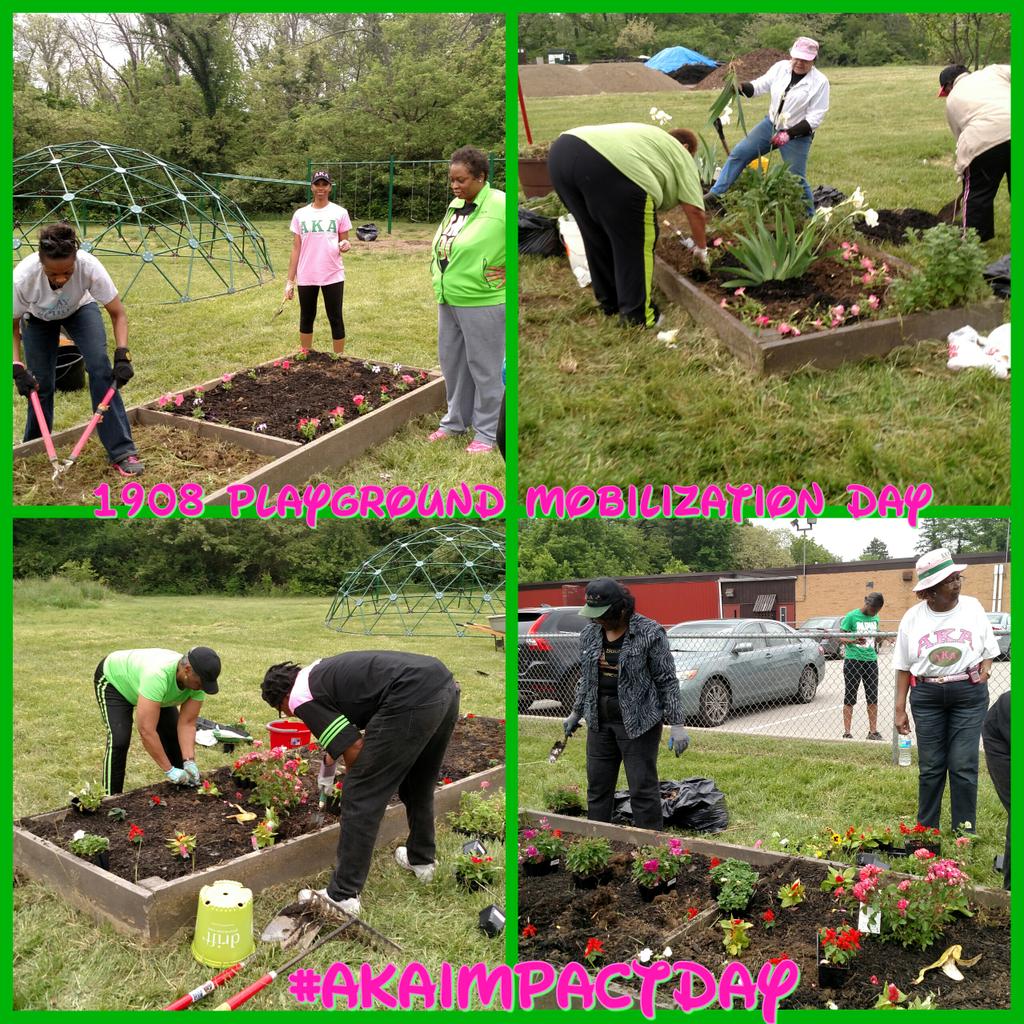 AKASigmaOmega's tweet photo. Almost done and starting to look good. #AKAImpactDay #AKA1908 #AKAGreatLakes #1908PlaygroundMobilizationDay http://t.co/ipF0qHLWbT