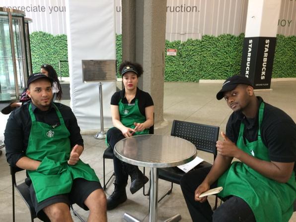 reedm9275's tweet photo. Anticipation - waiting for their turn to show off coffee knowledge &amp; artwork- Seyni, Victor &amp; Johanna #tobeapartner http://t.co/fqEZDmitYo