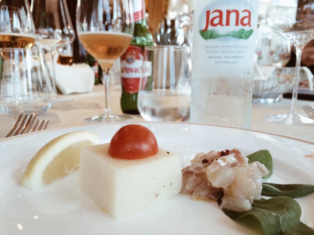 Tartare di #sogliola #polenta #shareistriaitalia3 #shareistria #visitistria #Croatia #Croazia #хорватия #janawater