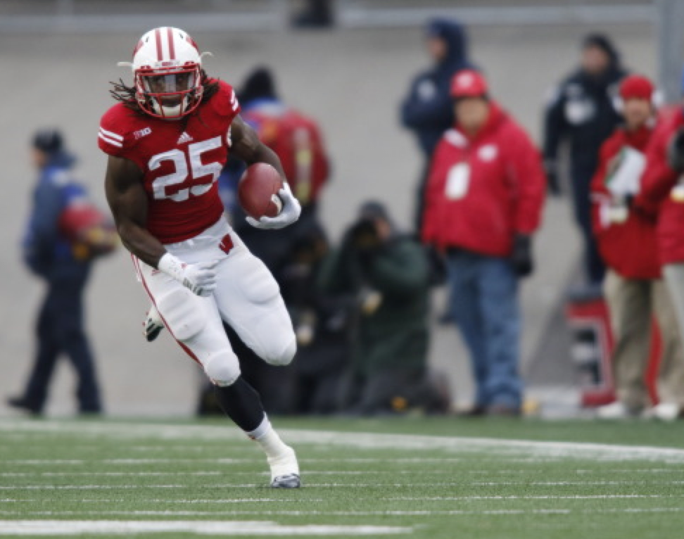 UWMadison's tweet image. At this point in the #UWGrad ceremony, @Melvingordon25 has run for 408 yards. cc: @Chargers