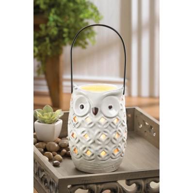 AtlanticHomeDec's tweet image. Blue And White Owl Lanterns. Wholesale price: $13.94 Each