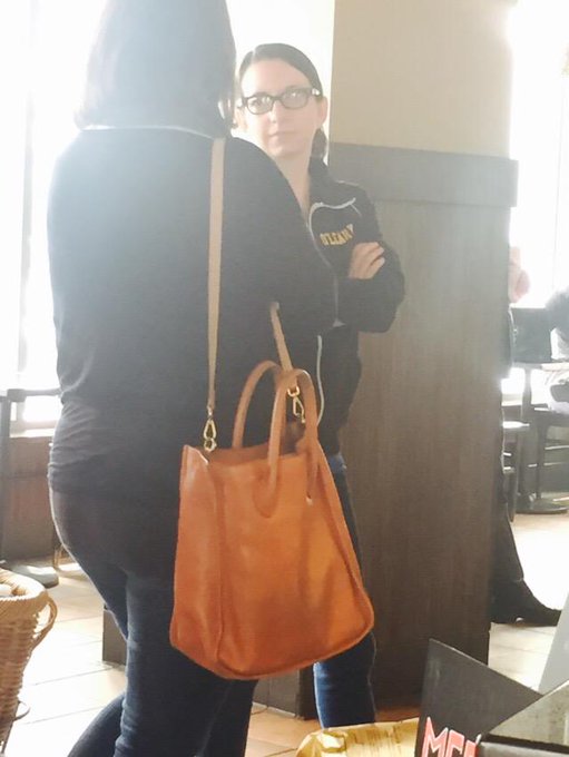 Yo Tina Fey up in Starbucks like whatever 😱 (it's not really Tina) http://t.co/DFW6bkmeE0<a href="/tag/nikiadvise"class="tags"><span>#nikiadvise</span></a>